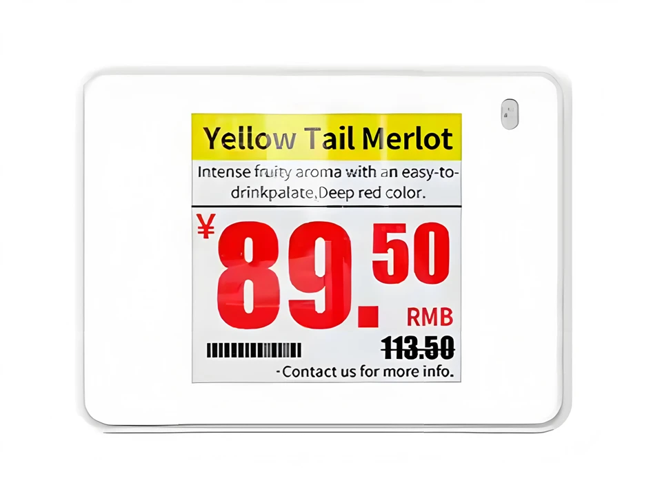 Label Harga Elektronik Empat Warna 1,54 Inci