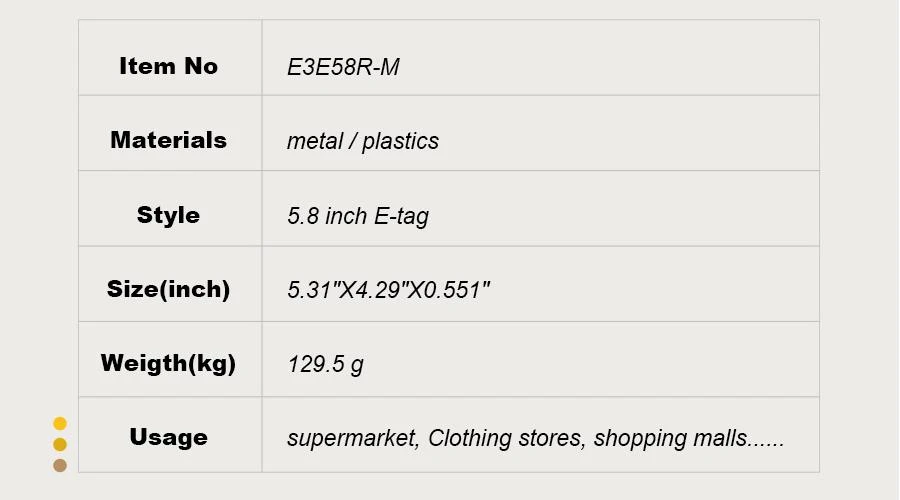 5.8 Inch Electronic Price Tag Extrusion Channel 5.8 Inch Electronic Price Tag Extrusion Channel